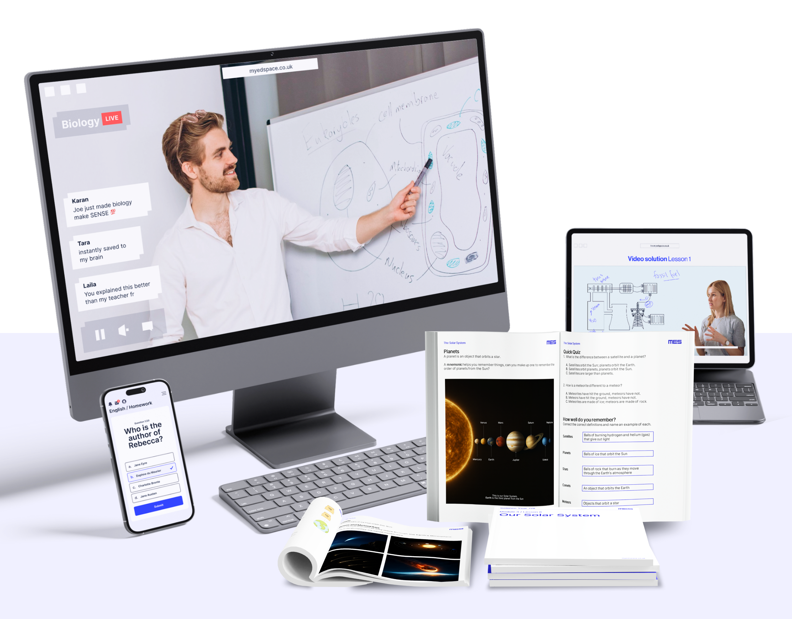 MyEdSpace platform across devices